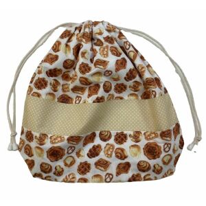 MK Bea Nagy cipós zsák – péksütemény mintás betéttel