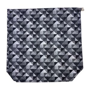 MK Bea Nagy cipós zsák – fekete-fehér geometriai mintával 143012662 - Bevásárlóháló, rendező táska