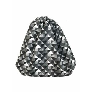 MK Bea Kis cipós zsák – fekete-fehér geometriai mintával 143012690 - Bevásárlóháló, rendező táska