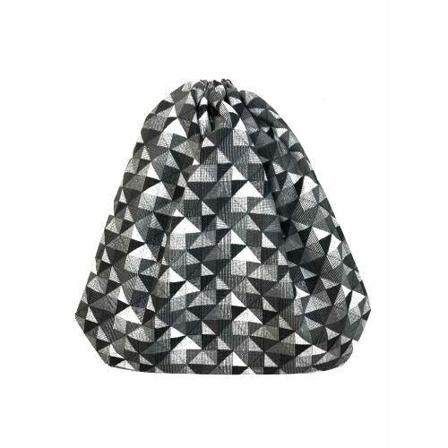 MK Bea Kis cipós zsák – fekete-fehér geometriai mintával 143012690