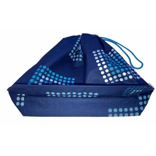 MK Bea Kis cipószsák – kék geometriai mintával 143012735