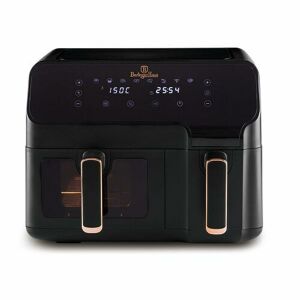 Berlinger Haus Black Rose Collection Air Fryer dupla kosarú digitális forró levegős sütő