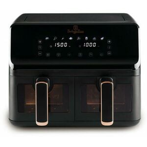 Berlinger Haus Black Rose Collection Air Fryer dupla kosarú Forrólevegős sütő átlátszó ablakokkal