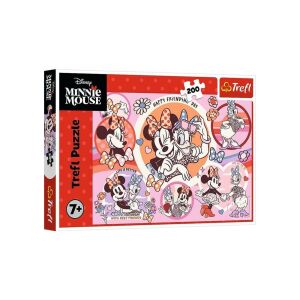Кутия с пъзел Trefl Minnie Mouse и Daisy, 200 части - Пъзел