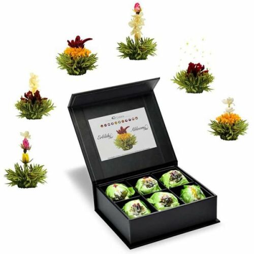 Creano ErblühTee virágzó zöld tea fekete díszdobozban - 6 darabos 143050780