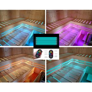 Szauna lámpa, LED szauna lámpa, pad alatti lámpa, színes lámpa, világítótest szett 143067817 - Szauna