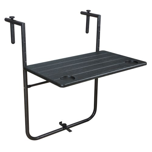 Összecsukható erkély asztal, fekete, UZOR 143067911