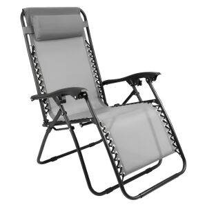 Kerti állítható szék, világosszürke, GERALD NEW 143067962 - Napozóágy & Nyugágy