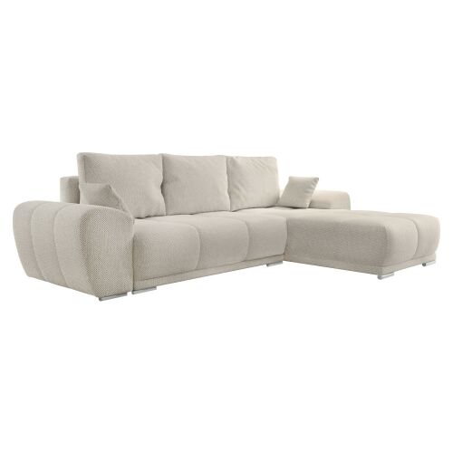 KERIM ROH krémszínű univerzális sarokgarnitúra, modern design 