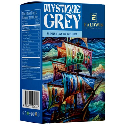 Ealdwin Mystique Grey prémium szálas fekete tea Earl Grey 100g doboz - Fekete tea