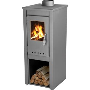 Strend Pro Thalia Uno Glass Lite kályha, szürke, 3,9 kW 143093556 - Kályha