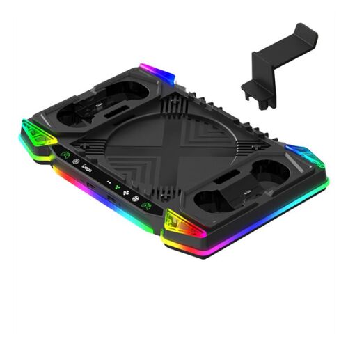 iPega XBX025S multifunkcionális RGB töltőállomás hűtéssel, Xbox Series X készülékhez, fekete 143094214