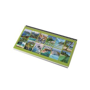 Realsystem 2026 Szigetek 7971-99 papír hátlapos képes álló asztali naptár 143097410 - Irodai kiegészítő