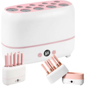 Elektromos sminkecset-szárító 12 ecsethez időzítő