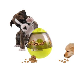 Interaktív játék kutya csemege labda. Sárga