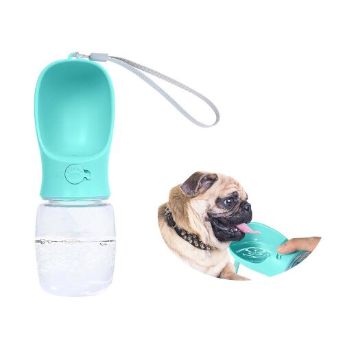 Hordozható kutyasétáltató itatótál 380ml. Kék 143104784