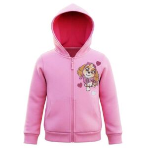 Nickelodeon Paw Patrol Skye Reißverschluss-Hoodie für Mädchen, rosa, Vorderansicht - Pullover für Kinder