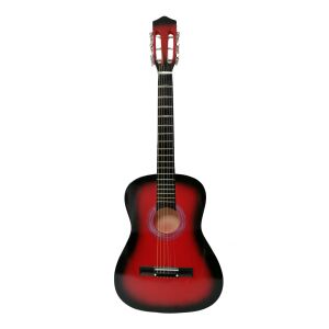 Klasszikus fa gitár 4/4, arany húrkészlettel, 95 cm, Classic, piros 143106031 - Hangszer