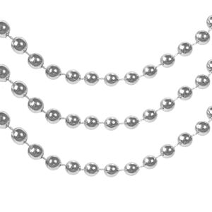 Ghirlandă Decorativă Crăciun, Perle Argintii, 8m, Plastic 143108845 - Decorațiuni de Crăciun