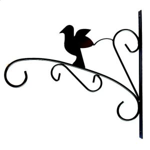 Fém függő virágtartó konzol madár dizájnnal falra szereléshez - ProCart