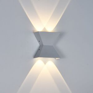 Aplica LED de exterior moderna, alba, 4W, lumina calda - Lămpi de perete pentru exterior