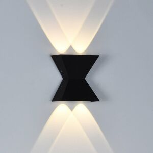 Aplica LED de exterior neagra, 4W lumina calda - Lămpi de perete pentru exterior