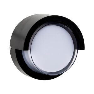 Aplica LED rotundă 12W 6000K IP65 exterior, lumină rece - Lămpi de perete pentru exterior