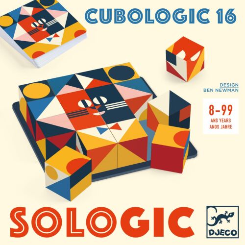 Djeco Cubologic 16 Logikwürfelspiel für Kinder und Erwachsene