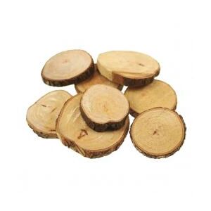 Faszelet natúr fa szeletek, 0,3kg kézműves és dekorációs célokra - Fa felirat & dekorációs elem