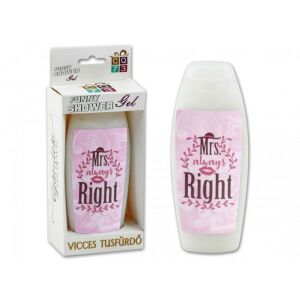 Tusfürdő Mrs. always Right 300ml - lakásfelszerelés fürdőszoba tusfürdő esküvőre ajándék 143127291 - Vicces tusfürdő