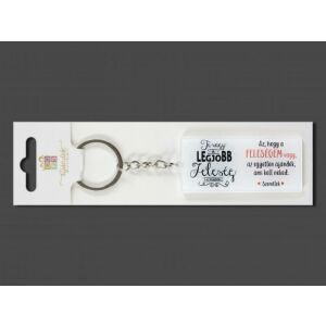 Te vagy a legjobb feleség a világon 7,5 cm 143128089 - Ajándék kulcstartó