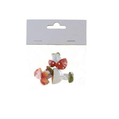 Figura gomba poly 2,5*2,5*3,1 cm 3 féle fehér 143128111