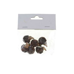 Figura sün poly 2,7*1,9*1,6 cm s/6 barna 143128117 - Őszi dekorációs kellék