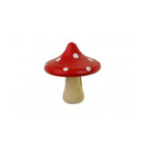 Gomba poly 5.8*5.8*6.5cm pöttyös piros 143128267 - Őszi dekorációs kellék