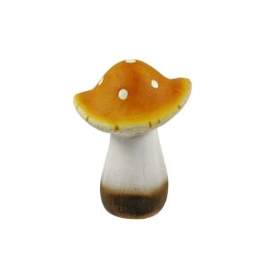 Gomba 16cm narancssárga pöttyös 143128531 - Őszi dekorációs kellék
