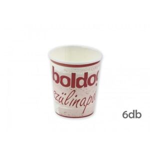 Papír pohár Boldog Szülinapot felirattal rózsaszín 6db 250ml 143128842 - Eldobható pohár