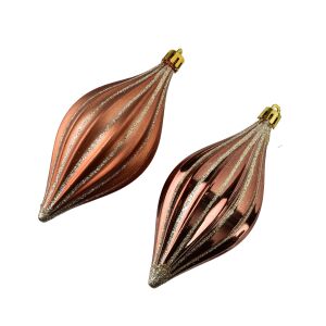 SANTA LILA Komplet 2 bombek 5,5x13,5cm 143129482 - Ozdoby choinkowe