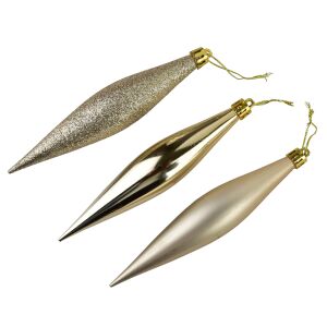 SANTA LILA Komplet 8 bombek sople 143129539 - Ozdoby choinkowe