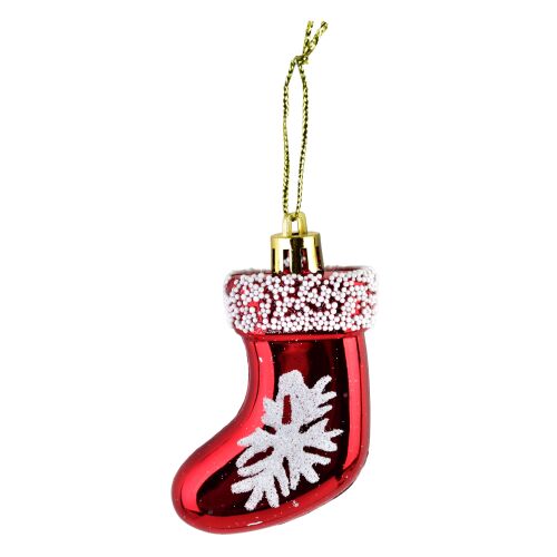 Santa Lila 6 db karácsonyi zokni díszcsomag, 1,5x7,5x4 cm 143129572