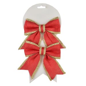 SANTA LILA komplet 2 Kokard 13x14cm 143129588 - Boże Narodzenie