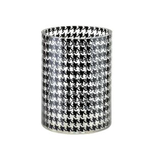 SERENITE Fekete Üveg Henger Váz 15x15xh20cm - Elegáns Otthoni Díszítőelem