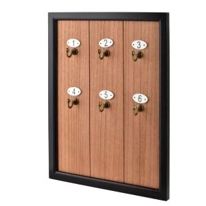 STACY fekete kulcstartó keret, 40x30 cm, minimalistikus dizájn