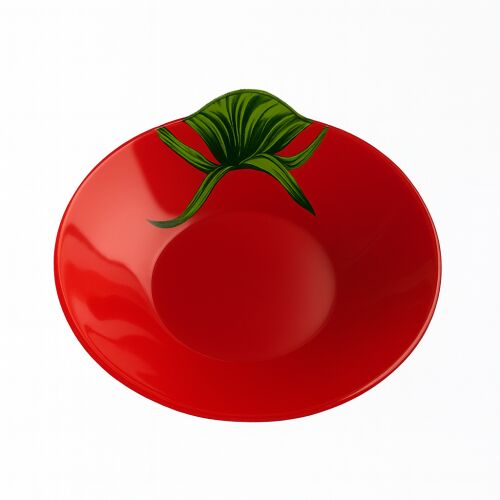 ARIA FRESH Pomidor forma üveg tál 20,5x22x4cm, dekorációs elem 143129879