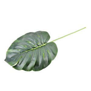 VIRIDIS Mesterséges virág 77x36cm monstera levél