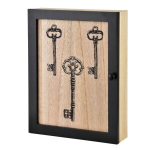 STACY kulcstartó doboz elegáns feketében, vintage stílusban