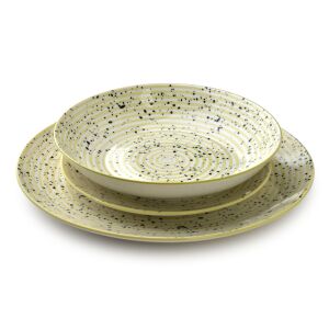 STRIPES BEIGE porcelán étkészlet 18 db, modern dizájn, praktikus használat