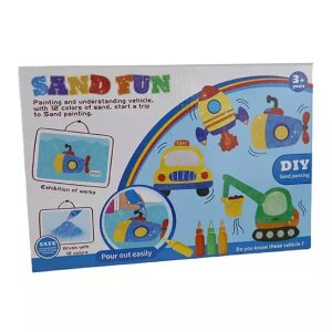 Manyuk Toys közlekedési járművek Homokfestő készlet 12 színnel 143262742 - Manyuk Toys