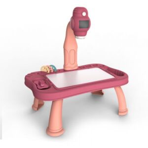 Projektoros rajztábla asztal 35 x 25 x 45cm - Rózsaszín