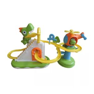 Dinos Ladder Track Game. Dinoszaurusz pályaszett helikopterrel, fény- és hanghatásokkal. - Manyuk Toys