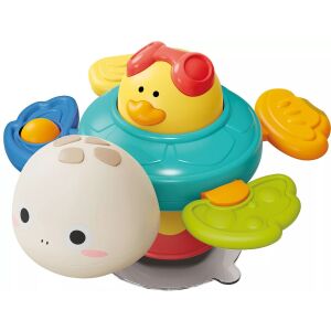 Tapadókorongos teknősbéka fürdőjáték hanggal 15cm